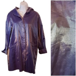 CAROL COHAN irridescent lavender coat